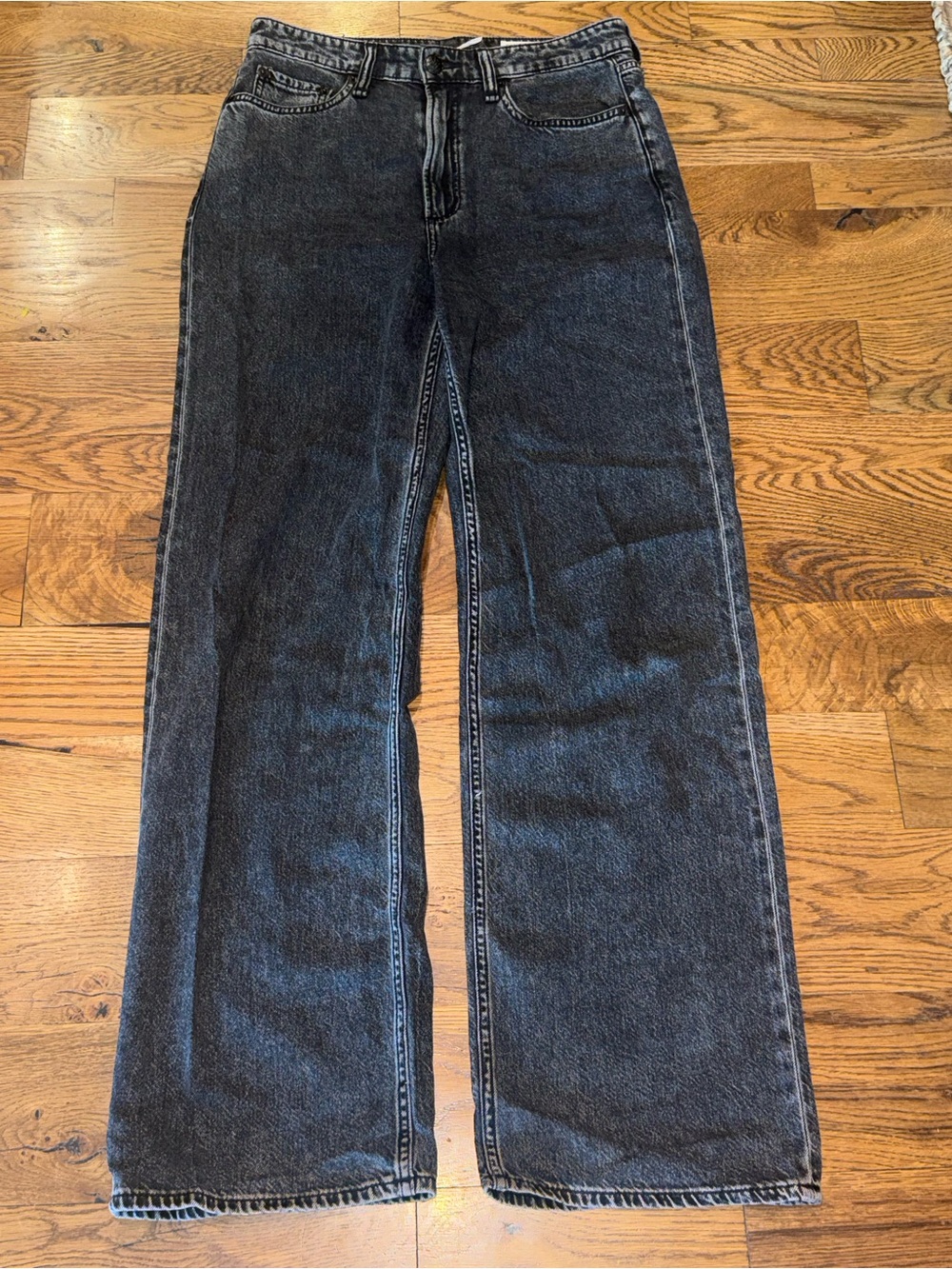 NWOT. Rag & Bone. Logan Mid-Rise Wide Leg Jean. Washed Black. Size 27. - Picture 5 of 14